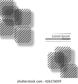 Rounded Squared Blurred Effect Layout/Design Cover Background