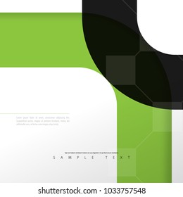 Rounded Squares. Modern and Abstract Background. Stock Vector Illustration. Minimalist Creative Design Concept.