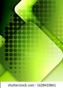Los cuadrados redondeados forman el fondo abstracto geométrico de la composición. efectos de sombra 3D y gradientes de fluido. Formularios superpuestos modernos. Ilustración vectorial para papel de escritorio, pancarta, fondo, tarjeta, libro