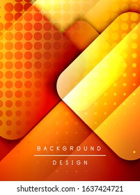 Los cuadrados redondeados forman el fondo abstracto geométrico de la composición. efectos de sombra 3D y gradientes de fluido. Formularios superpuestos modernos. Ilustración vectorial para papel de escritorio, pancarta, fondo, tarjeta, libro