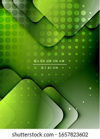 Rounded squares shapes composition geometric abstract background. 3D shadow effects and fluid gradients. Modern overlapping forms. Vector Illustration For Wallpaper, Banner, Background, Card, Book