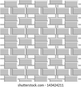 Rounded squares and white seamless pattern.Geometric vector wallpaper background.