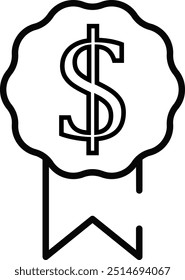 Rounded Stroke Best Seller Icon