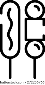 Symbol für abgerundeten Maiskolben
