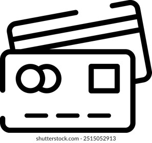 Rounded Stroke Credit Card Icon