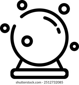 Rounded Stroke Magic Ball Icon