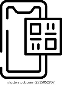 Rounded Stroke QR Code Icon