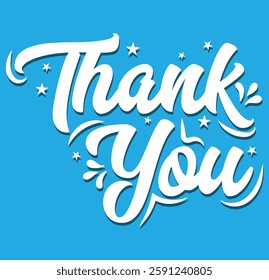 Rounded Thank you sign in script text. Hand drawn lettering style calligraphy. hank You calligraphy. Thank you card, signature, calligraphy, monoline. Vector Illustration.