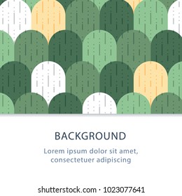 Rounded tiles pattern, abstract flat background, creative backdrop, vector illustration, graphic design