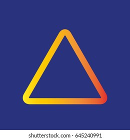 Rounded triangle logo mark