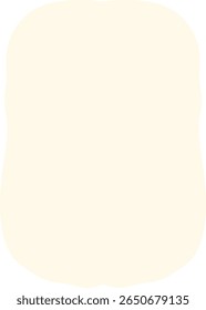 Rounded vertical frame design in cream pastel tone, good for smartphone UI mockups, modern posters, and minimalist display needs.