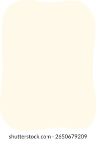 Rounded vertical frame in soft pastel tone with clear contours, perfect for clean UI components, highlights, or framing quotes.