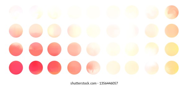 Rounded violet stylish holographic gradient sphere button. Circle gradients, colorful round buttons or vivid color spheres flat set. Can be used as icons, for logos or other graphic elements.