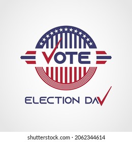 Rounded Vote Presidential Election Banner Stock Vector (Royalty Free ...