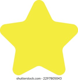 A rounded yellow star customer rating feedback icon 