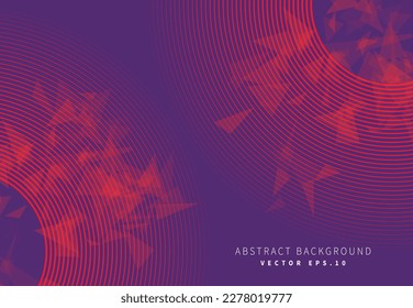 roundel with floating triangle glass shatter duplicate effect modern art background for advertisment banner poster technology enviroment organic nature vector eps.