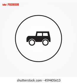 Rounder vector car icon