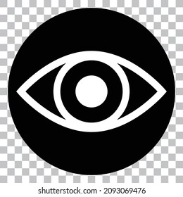 Round-eyed icon. The background is transparent.