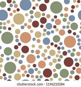 Rounds and circles. Seamless vector EPS 10 Abstract geometric pattern.  Texture for print and Banner. Flat style