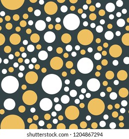 Rounds and circles. Seamless vector EPS 10. Abstract geometric pattern. Multicolor Figures. Texture for print and Banner. Flat style