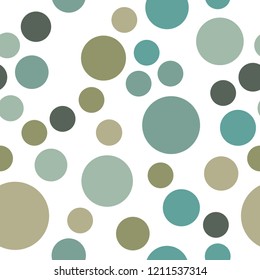 Rounds and circles. Seamless Vector EPS 10 graphic pattern.  Colorful pattern with different shapes objects. Texture background for textile, print, paper, fabric background, wallpaper