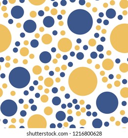 Rounds and circles. Seamless vector EPS 10. Abstract geometric pattern. Multicolor Figures