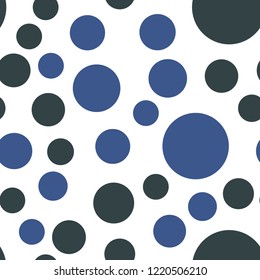Rounds and circles. Seamless vector EPS 10. Flat geometric pattern texture. Multicolor abstract background for print and textile