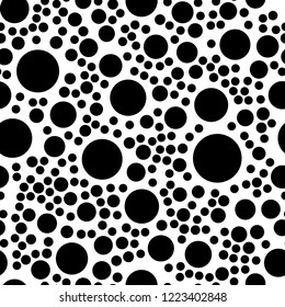 Rounds and Circles. Seamless vector EPS 10 Abstract geometric pattern. Multicolor Figures. Texture for print and Banner. Flat style
