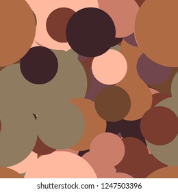 Rounds and circles. Seamless vector EPS 10 pattern with different colorful geometric figures.