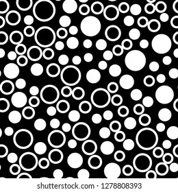 Rounds and circles Seamless vector EPS 10  geometric pattern.