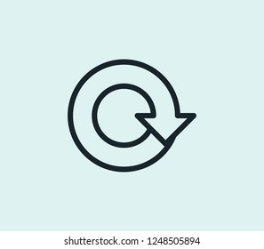 Rounds icon line isolated on clean background. Rounds icon concept drawing icon line in modern style. Vector illustration for your web mobile logo app UI design.