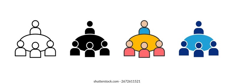 Roundtable Icon Set Multiple Style Collection