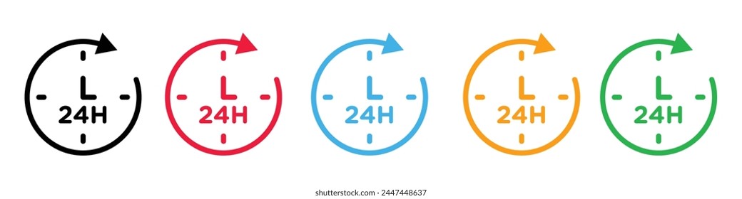 Round-the-Clock Customer Support and Delivery Service Icon