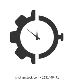 Round-the-clock technical support of clients for design and registration of sites and applications. Icon, flat design.