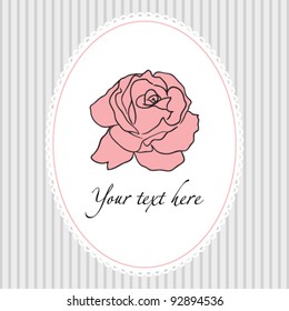 Rouse greeting card. Vector