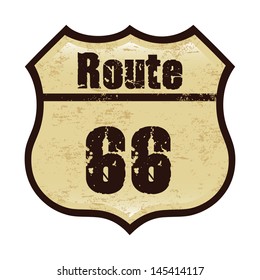 route 66 label over white background vector illustration 