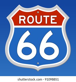 Route 66 Road Sign