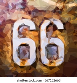 Route 66 sign, vector illustration