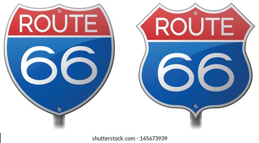 Route 66 Signs