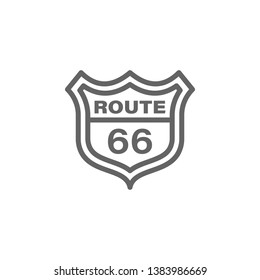 Route 66, USA icon. Element of United States icon. Thin line icon for website design and development, app development. Premium icon