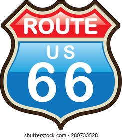 Route 66 Vector Sign