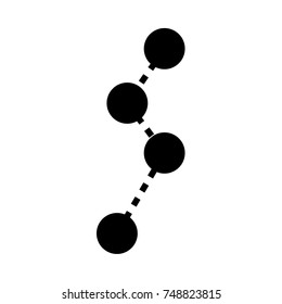 Route black icon .