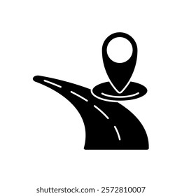 route concept line icon. Simple element illustration. route concept outline symbol design.