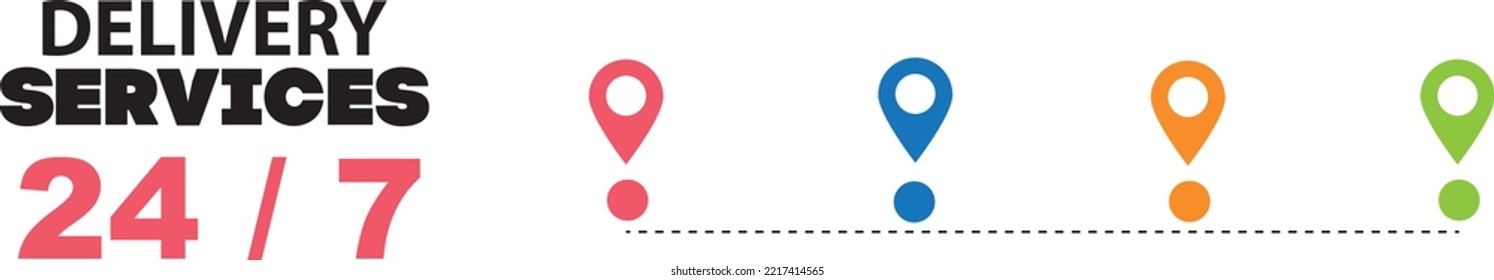 Route with dash line trace and finish point. 