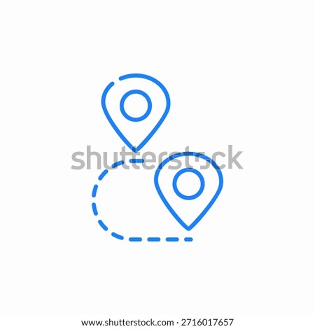 route destination icon sign vector