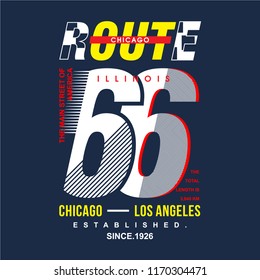route history typography graphic design, awesome cool vector