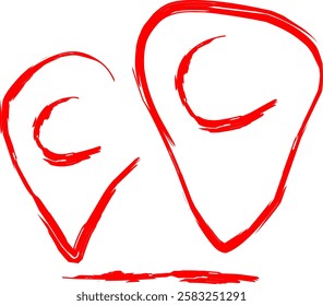 route icon in Doodle style
