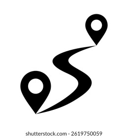 Routensymbolelement für Design