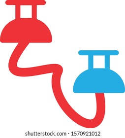 Route icon isolated on abstract background
