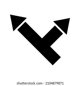 Icono de ruta aislado en fondo blanco